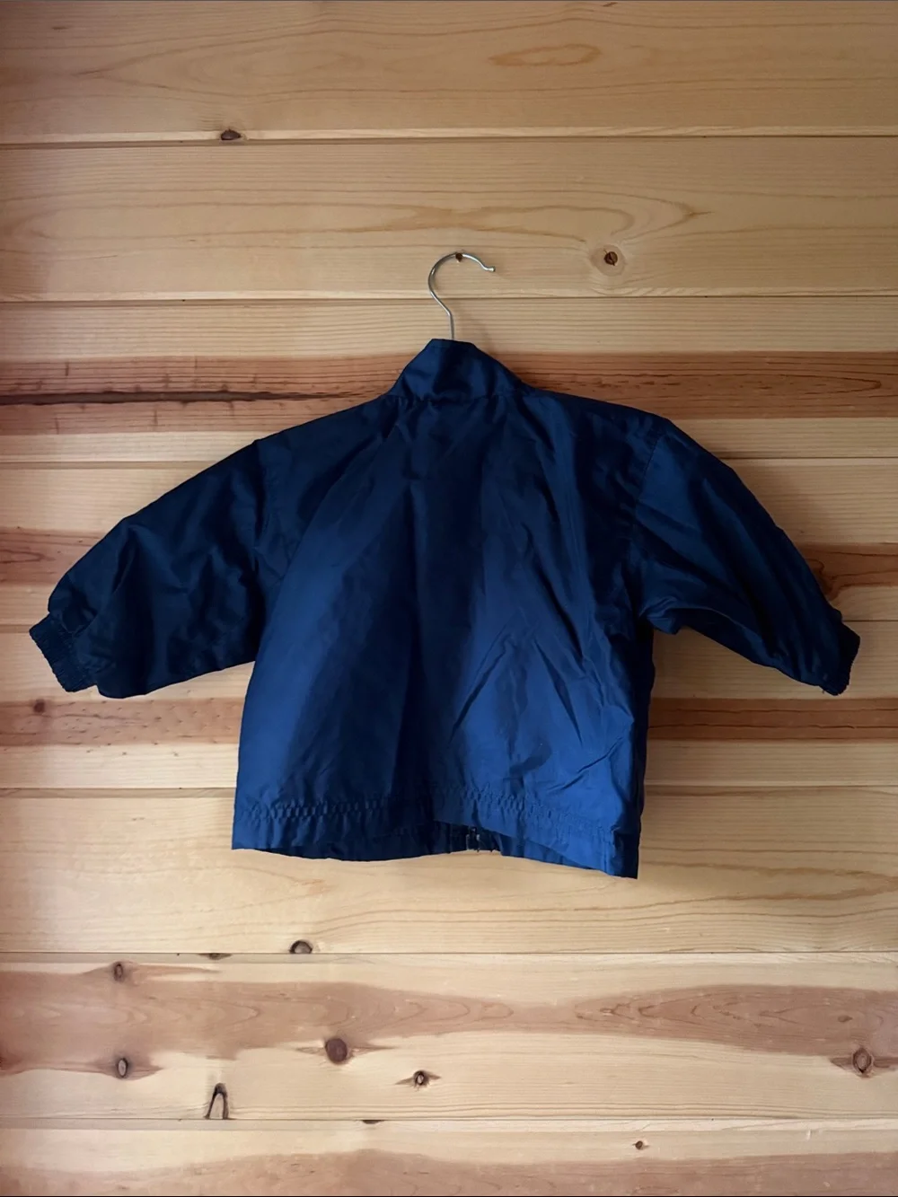STARTER Navy Blue Kids Rain Jacket with Broncos Team Patch